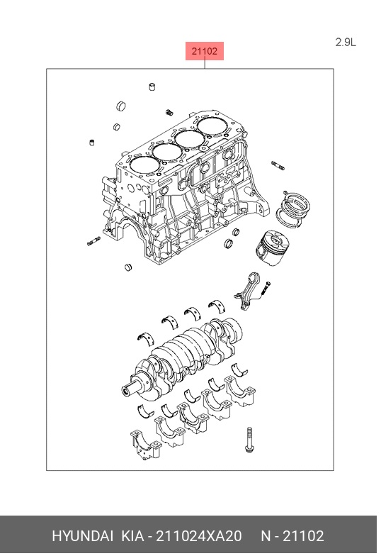Ensamble Hyundai Terracan Original
