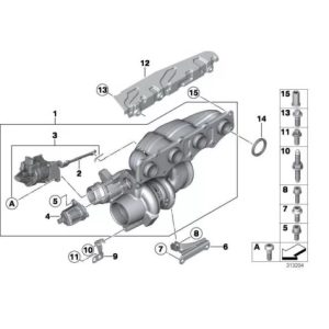 Actuador Turbo BMW X6 11657638783